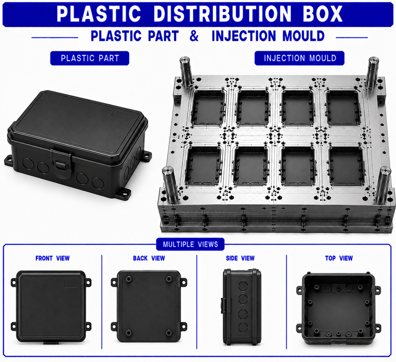 Plastic Distribution Box Mould and Moulding Service